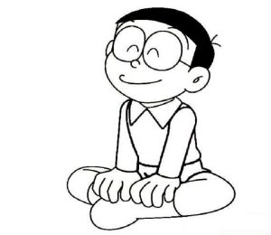 Bộ sưu tập tranh tô màu Nobita nhân vật hoạt hình 26
