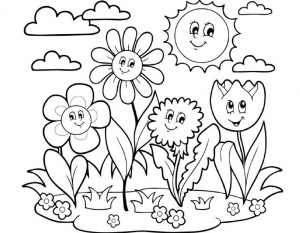 Tải hình bông hoa tô màu dành cho bé 46