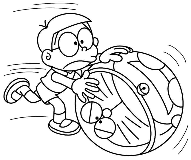 Bộ sưu tập tranh tô màu Nobita nhân vật hoạt hình 9