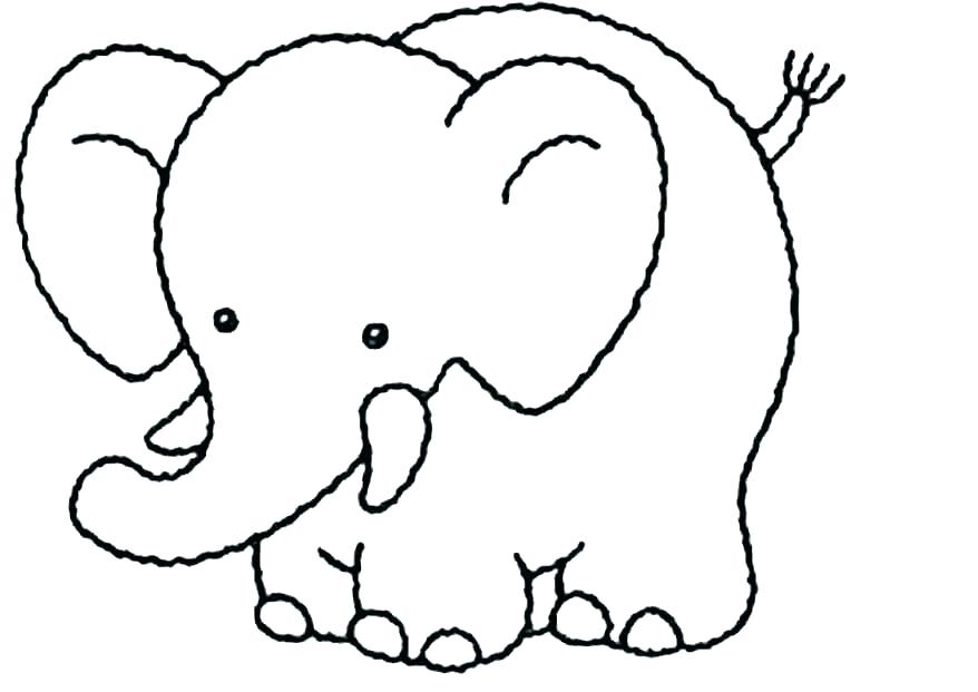 Bộ sưu tập tranh tô màu con voi hiền lành đáng yêu cho bé 14