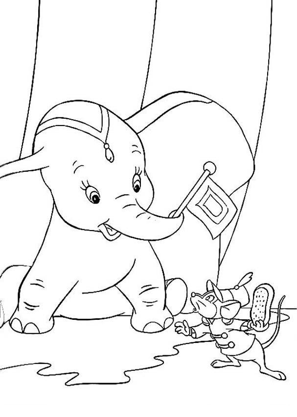 Bộ sưu tập tranh tô màu con voi hiền lành đáng yêu cho bé 19